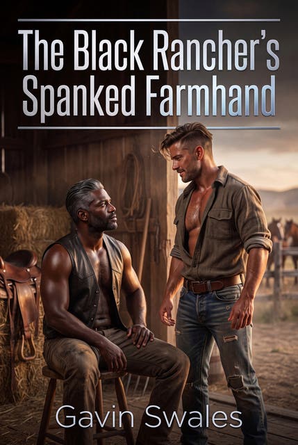 The Black Rancher's Spanked Farmhand: Gay Interracial Frontier Erotic Spanking Romance – omslag til lydbogen af Gavin Swales