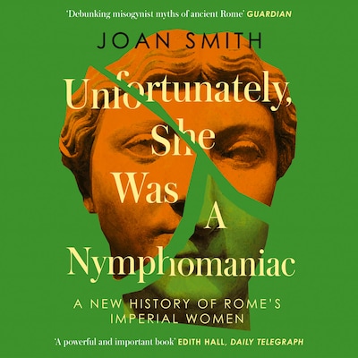 Unfortunately, She was a Nymphomaniac – omslag til lydbogen af Joan Smith