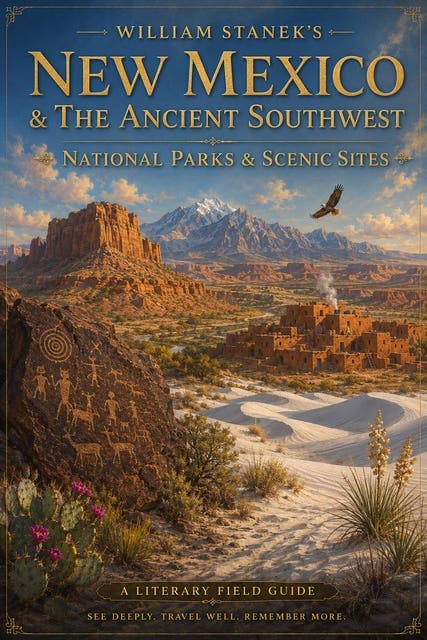 William Stanek's New Mexico & the Ancient Southwest: A Literary Field Guide to New Mexico & the Ancient Southwest National Parks & Scenic Sites – omslag til lydbogen af The Editors Of Our American National Parks