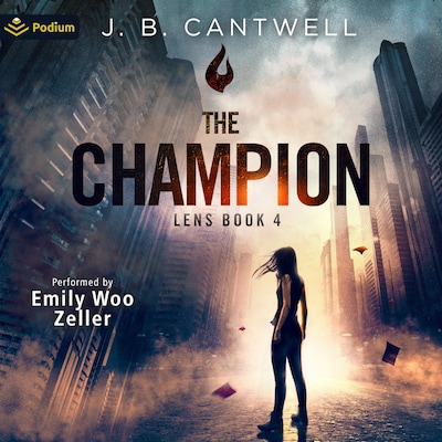 The Champion – omslag til lydbogen af J.B. Cantwell