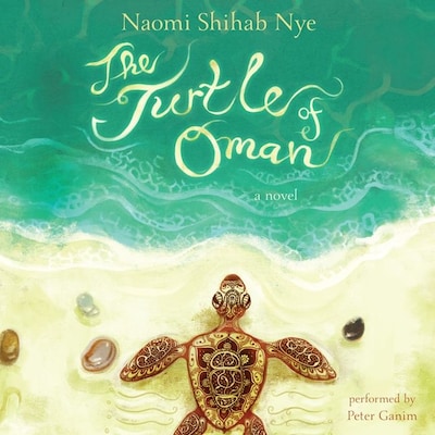 The Turtle of Oman – omslag til lydbogen af Naomi Shihab Nye
