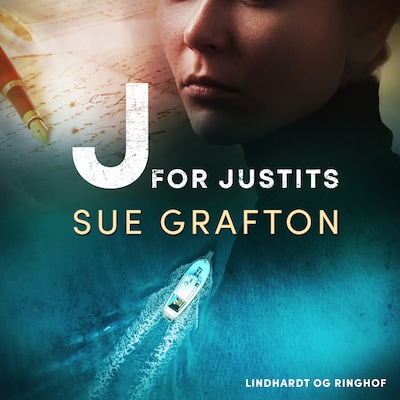 J for justits – omslag til lydbogen af Sue Grafton