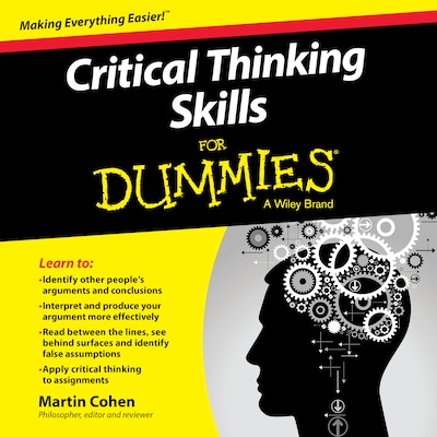 Critical Thinking Skills For Dummies – omslag til lydbogen af Martin Cohen