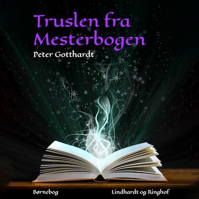 Truslen fra Mesterbogen – omslag til lydbogen af Peter Gotthardt
