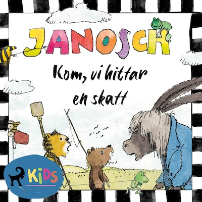 Kom, vi hittar en skatt – omslag till ljudboken av Janosch
