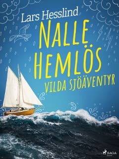 Nalle Hemlös vilda sjöäventyr – omslag till ljudboken av Lars Hesslind