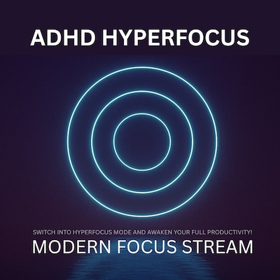 ADHD Hyperfocus - Modern Focus Stream – omslag til lydbogen af Hyperfocus Productions London, Cheryl Tyler