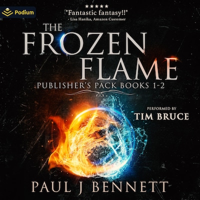 The Frozen Flame: Publisher's Pack – omslag til lydbogen af Paul J. Bennett