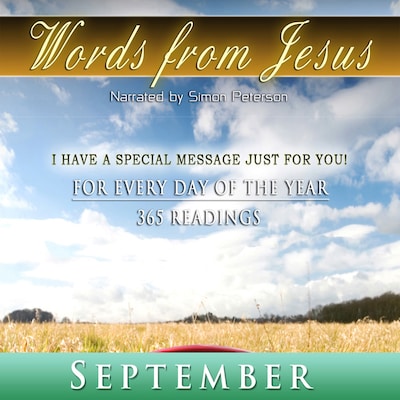 Words from Jesus: September – omslag til lydbogen af Simon Peterson