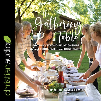 The Gathering Table – omslag til lydbogen af The Gingham Apron