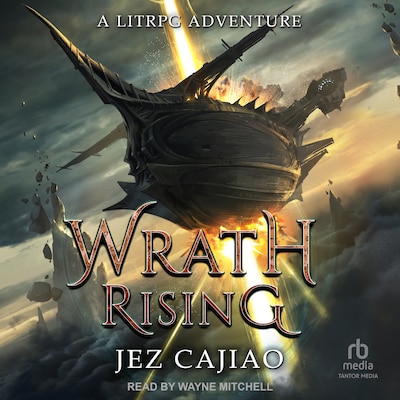 Wrath Rising – omslag til lydbogen af Jez Cajiao