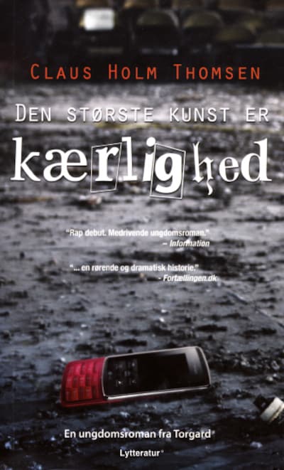 Den største kunst er kærlighed – omslag til lydbogen af Claus Holm Thomsen