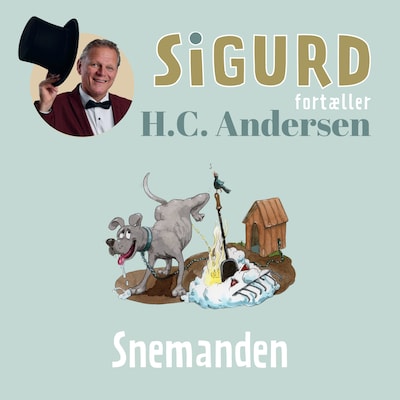 Sigurd fortæller om Snemanden – omslag til lydbogen af Sigurd Barrett