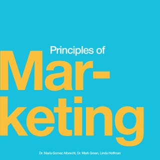 Principles of Marketing – omslag till ljudboken av Dr. Mark Green, Dr. Maria Gomez Albrecht, Linda Hoffman