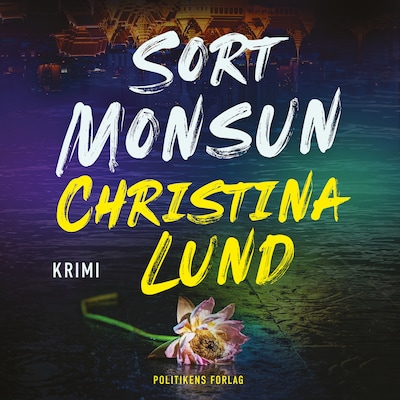 Sort monsun – omslag til lydbogen af Christina Lund