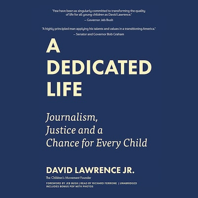 A Dedicated Life – omslag til lydbogen af David Lawrence