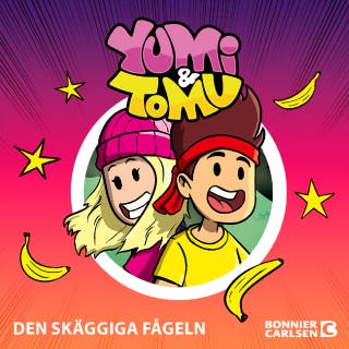 Den skäggiga fågeln – omslag till ljudboken av Maria Frensborg, Yumi, Tomu