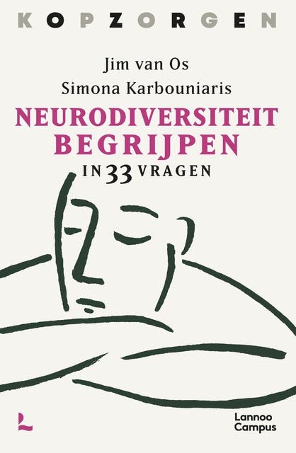 Kopzorgen. Neurodiversiteit begrijpen: in 33 vragen – omslag van het luisterboek van Jim van Os,Simona Karbouniaris