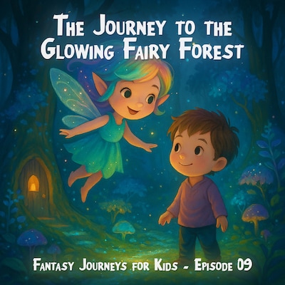Fantasy Journeys for Kids, Episode 9: The Journey to the Glowing Fairy Forest (ungekürzt) – omslag til lydbogen af Claudia Schröder