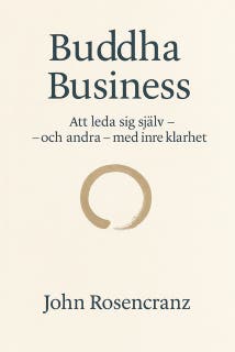 Buddha Business – omslag till ljudboken av John Rosencranz
