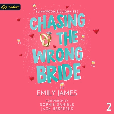 Chasing the Wrong Bride – omslag til lydbogen af Emily James