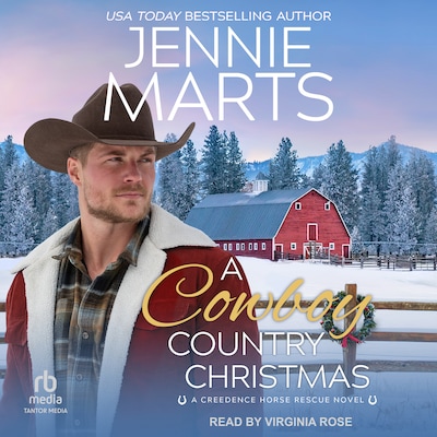 A Cowboy Country Christmas – omslag til lydbogen af Jennie Marts
