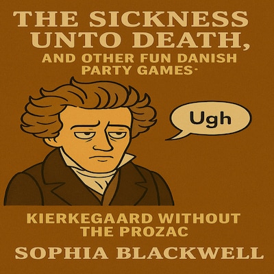 The Sickness Unto Death, and Other Fun Danish Party Games – omslag til lydbogen af Sophia Blackwell