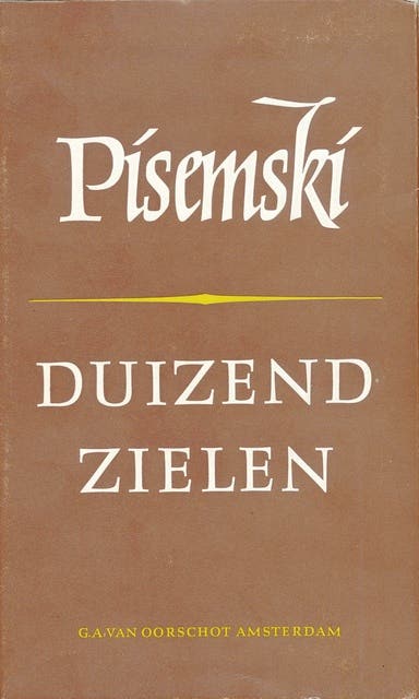 Duizend zielen – omslag van het luisterboek van A. Pisemski