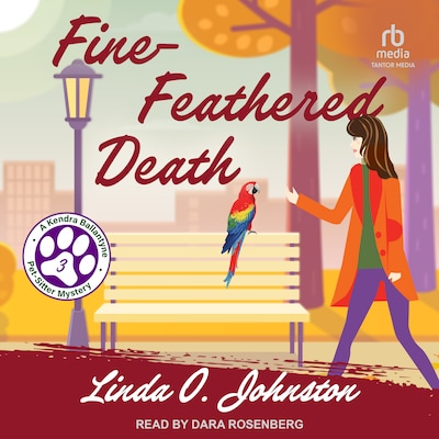 Fine-Feathered Death – omslag til lydbogen af Linda O. Johnston