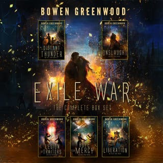 Exile War: The First Boxed Set – omslag till ljudboken av Bowen Greenwood