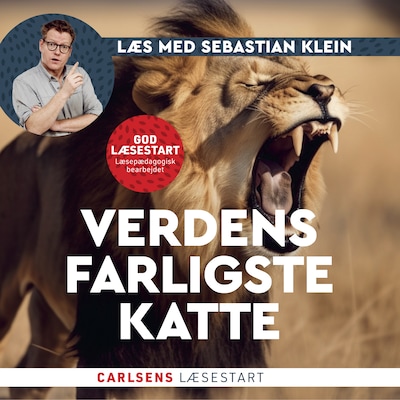 Læs med Sebastian Klein: Verdens farligste katte – omslag til lydbogen af Sebastian Klein