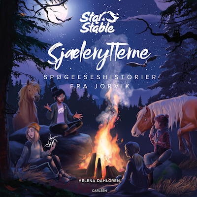 Star Stable: Sjælerytterne - Spøgelseshistorier fra Jorvik – omslag til lydbogen af Helena Dahlgren