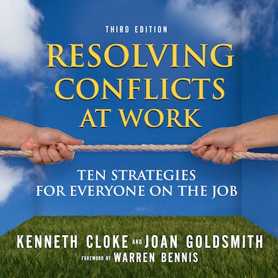 Resolving Conflicts at Work – omslag til lydbogen af Kenneth Cloke, Joan Goldsmith