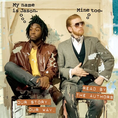 My Name Is Jason. Mine Too. – omslag til lydbogen af Jason Reynolds, Jason Griffin