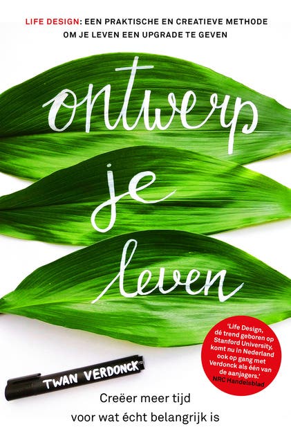 Ontwerp je leven – omslag van het luisterboek van Twan Verdonck