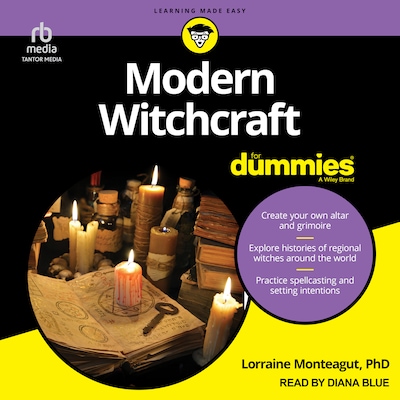 Modern Witchcraft For Dummies – omslag til lydbogen af Lorraine Monteagut, PhD