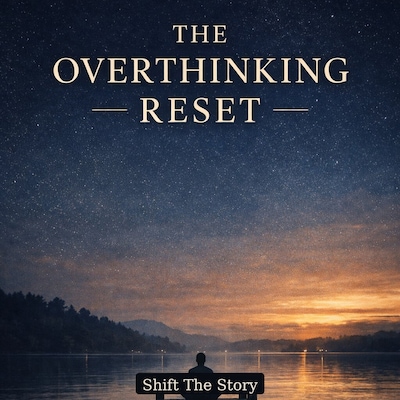 The Overthinking Reset – omslag til lydbogen af Shift The Story