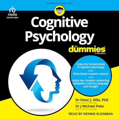 Cognitive Psychology For Dummies – omslag til lydbogen af Peter J. Hills, Michael Pake