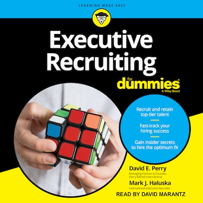 Executive Recruiting For Dummies – omslag til lydbogen af David E. Perry, Mark J. Haluska