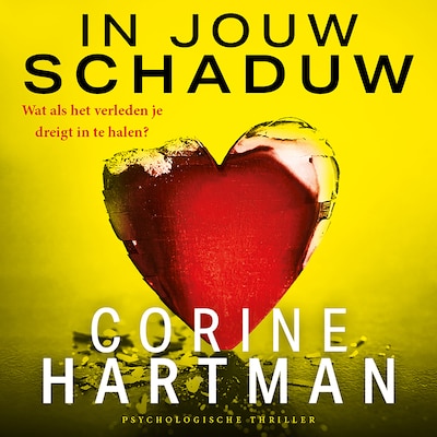 In jouw schaduw – omslag van het luisterboek van Corine Hartman