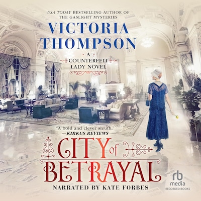 City of Betrayal – omslag til lydbogen af Victoria Thompson