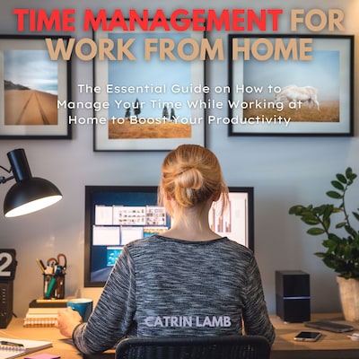 Time Management for Work from Home – omslag til lydbogen af Catrin Lamb