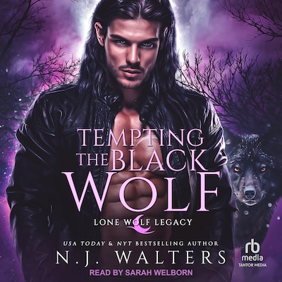 Tempting the Black Wolf – omslag til lydbogen af N.J. Walters