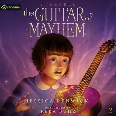 The Guitar of Mayhem – omslag til lydbogen af Jessica Renwick