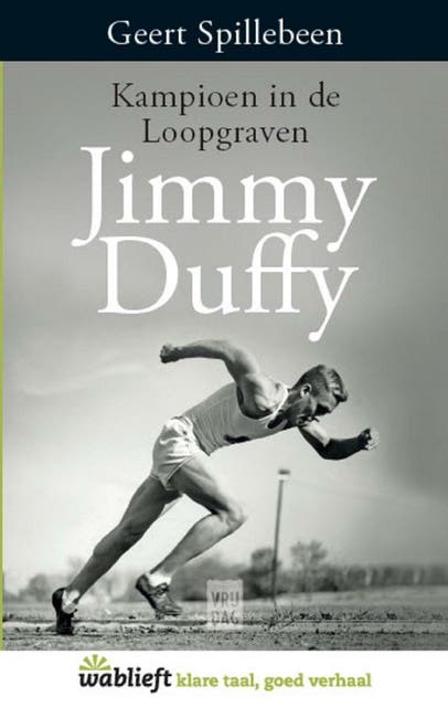 Jimmy Duffy kampioen in de Loopgraven – omslag van het luisterboek van Geert Spillebeen