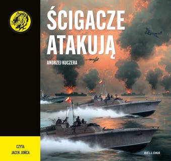 Ścigacze atakują – okładka audiobooka, autor Andrzej Kuczera