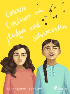 Carmen Carlsson och flickan med silverrösten – omslag till ljudboken av Anna-Karin Eurelius