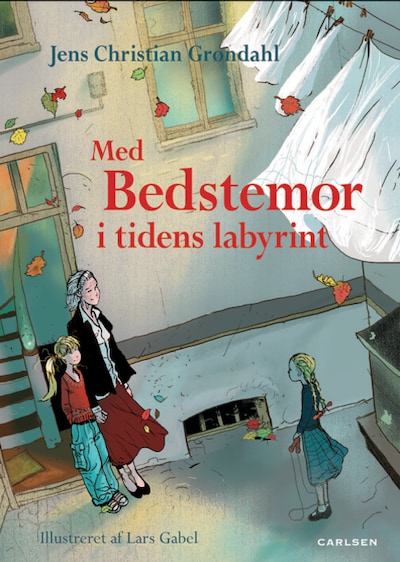 Med bedstemor i tidens labyrint – omslag til lydbogen af Jens Christian Grøndahl