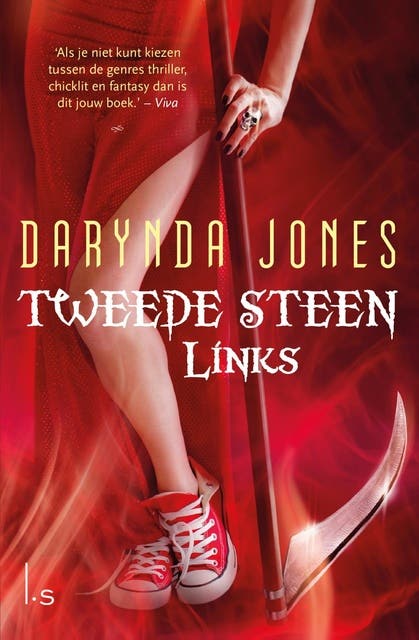 Tweede steen links – omslag van het luisterboek van Darynda Jones