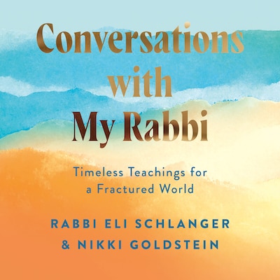 Conversations with My Rabbi – omslag til lydbogen af Nikki Goldstein, Rabbi Eli Schlanger